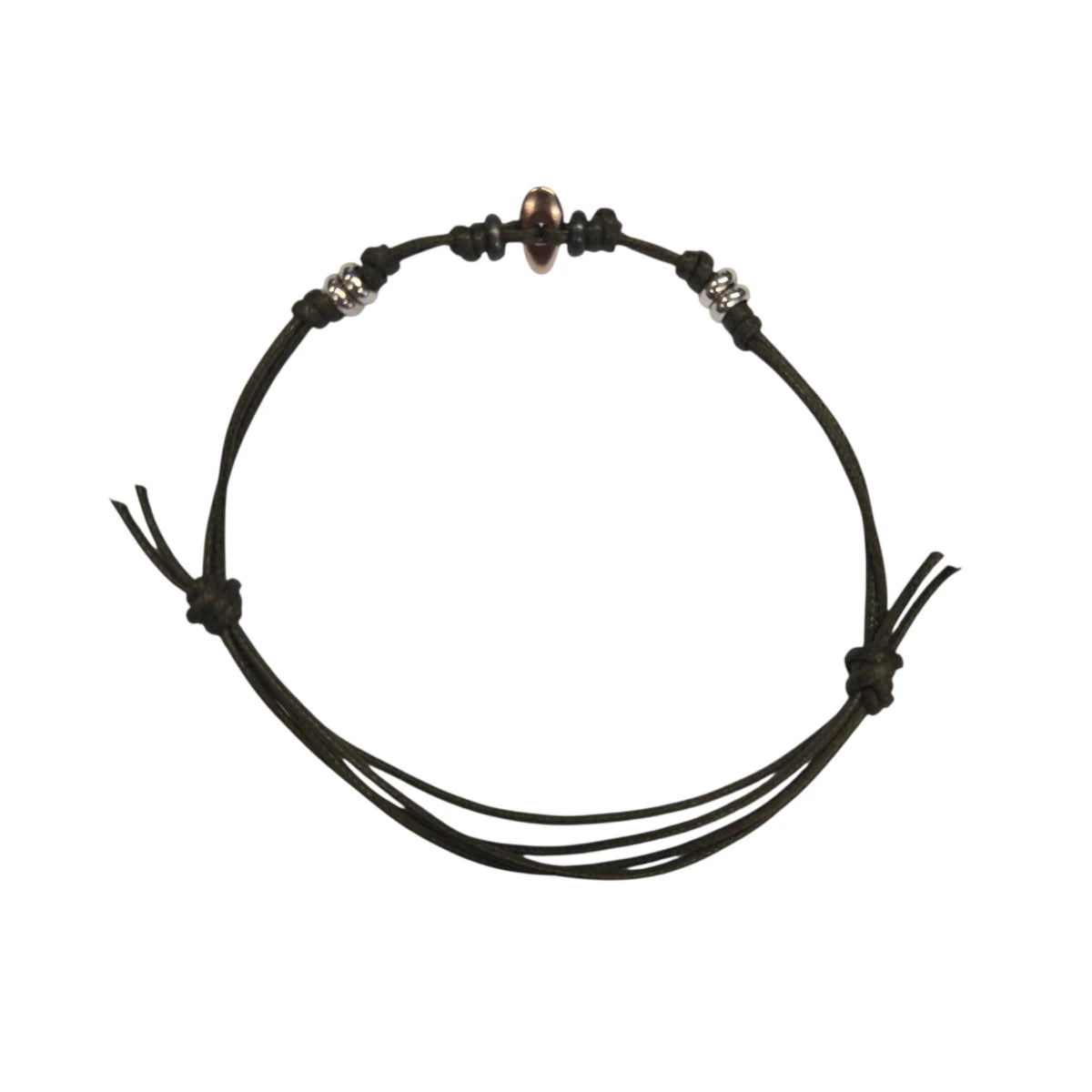 Bracciale Cordino DoDo Chicco di Riso e Rondelle