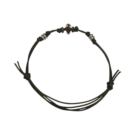 Bracciale Cordino DoDo Chicco di Riso e Rondelle