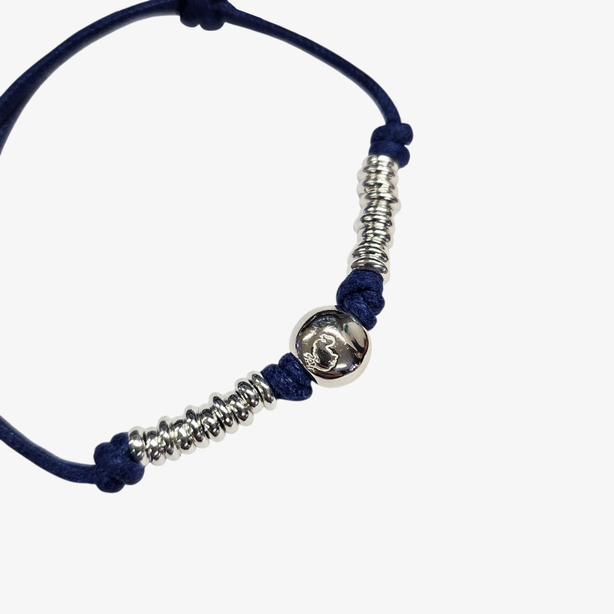 Bracciale Cordino Spesso Rondelle e Pepita