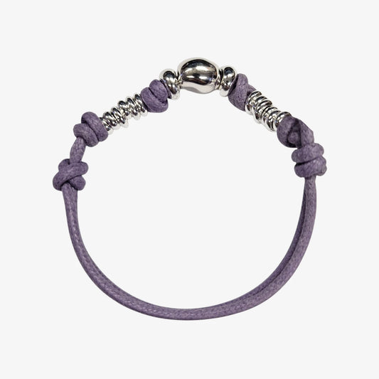 Bracciale Cordino Spesso 12 Rondelle e Pepita