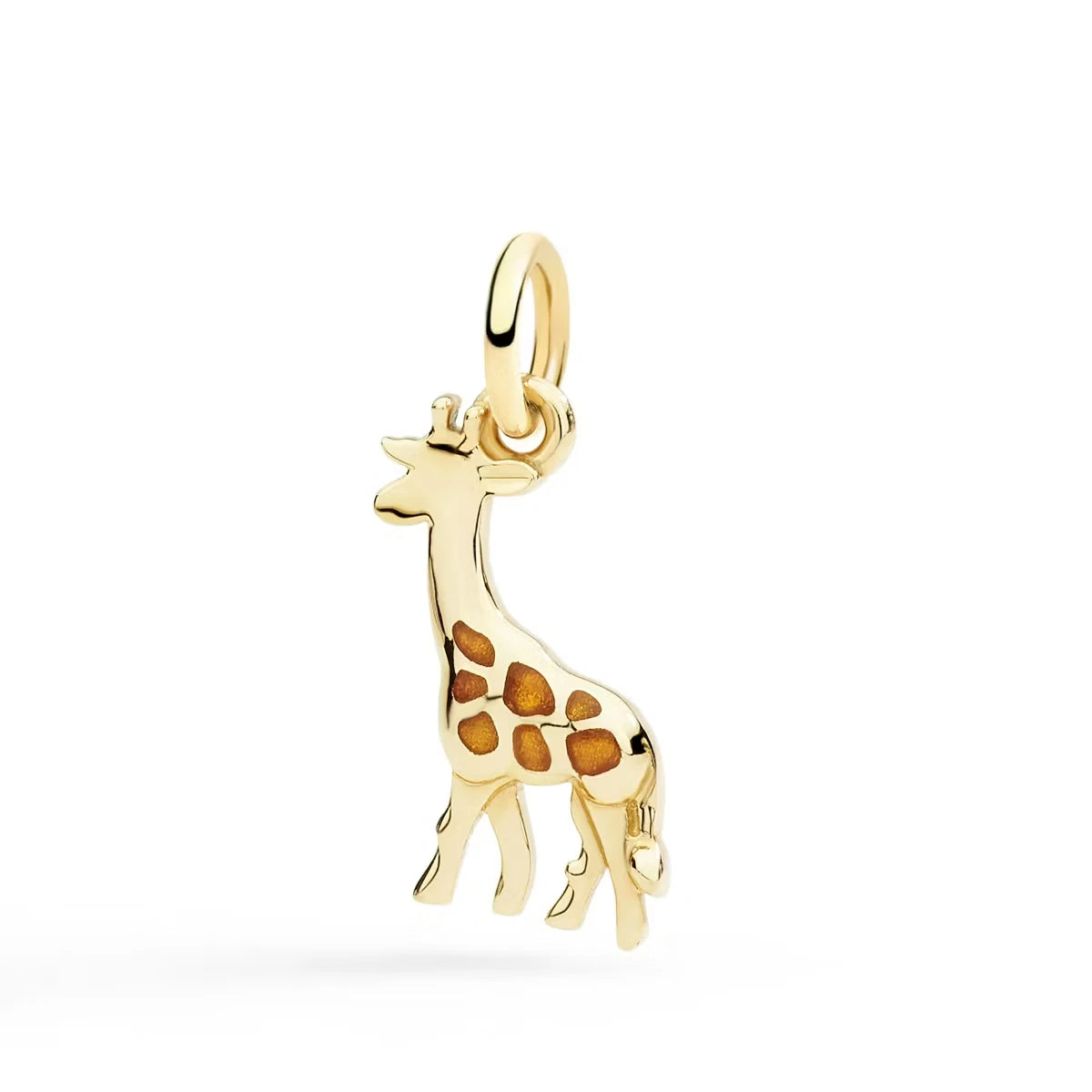 Charm Giraffa Oro Giallo & Smalto