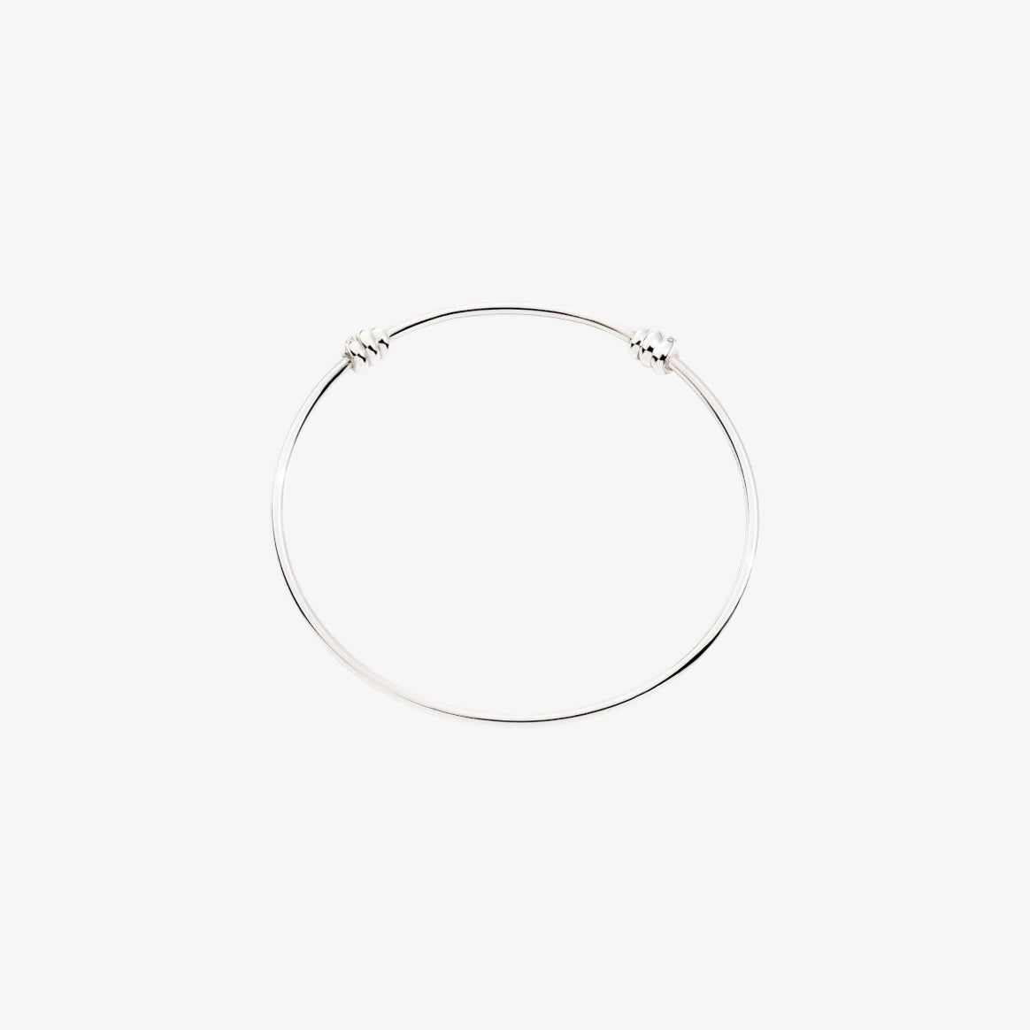 braccianle nodo bangle in argento