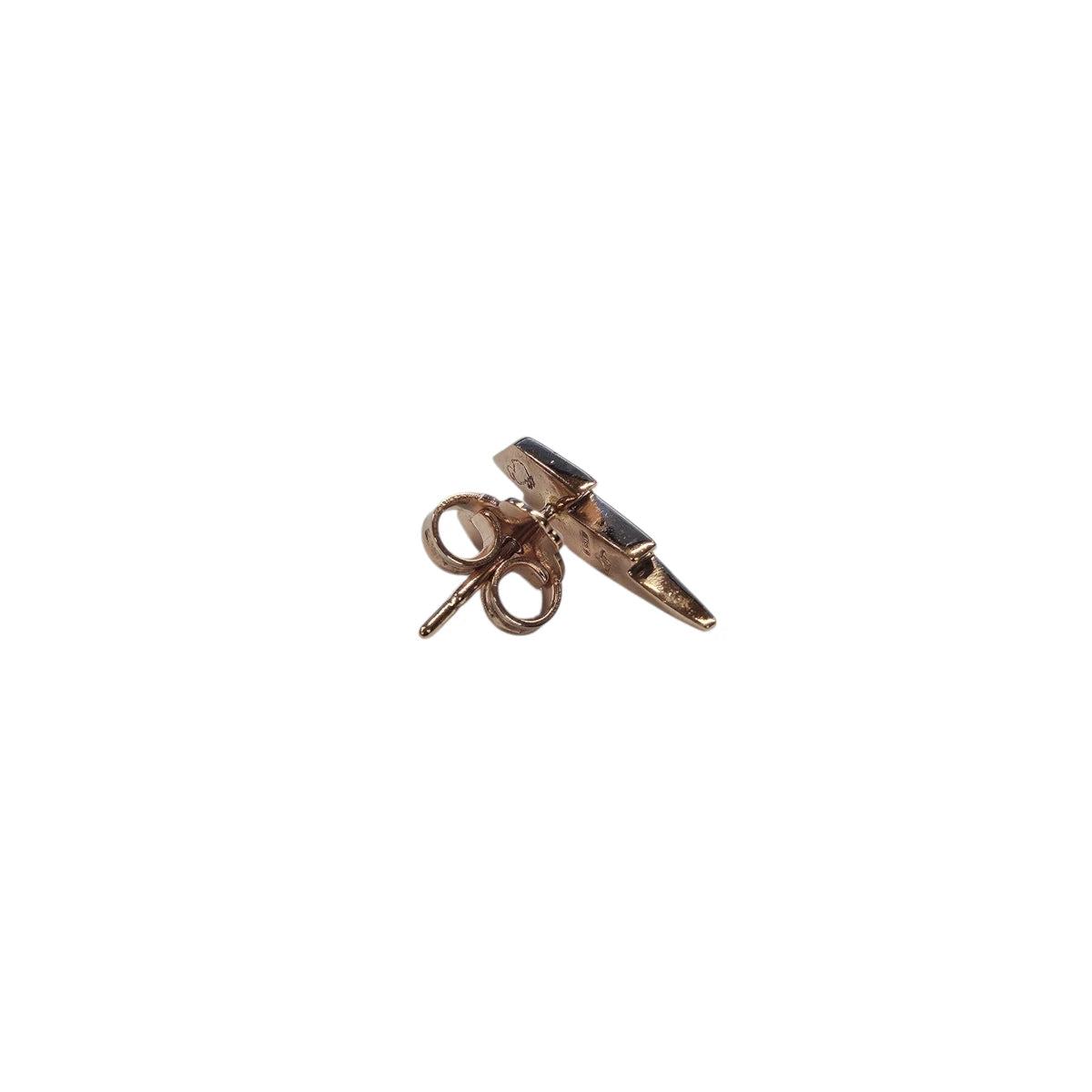 Mono Orecchino DoDo Stud Fulmine Diamanti Neri