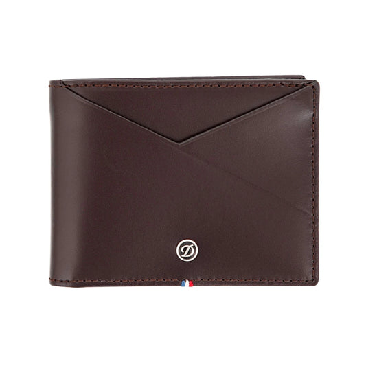 Portafoglio line D capsule 6 carte marrone