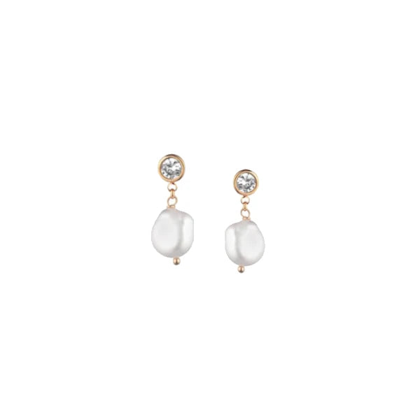 Orecchini Cristelle con Perla Pendente