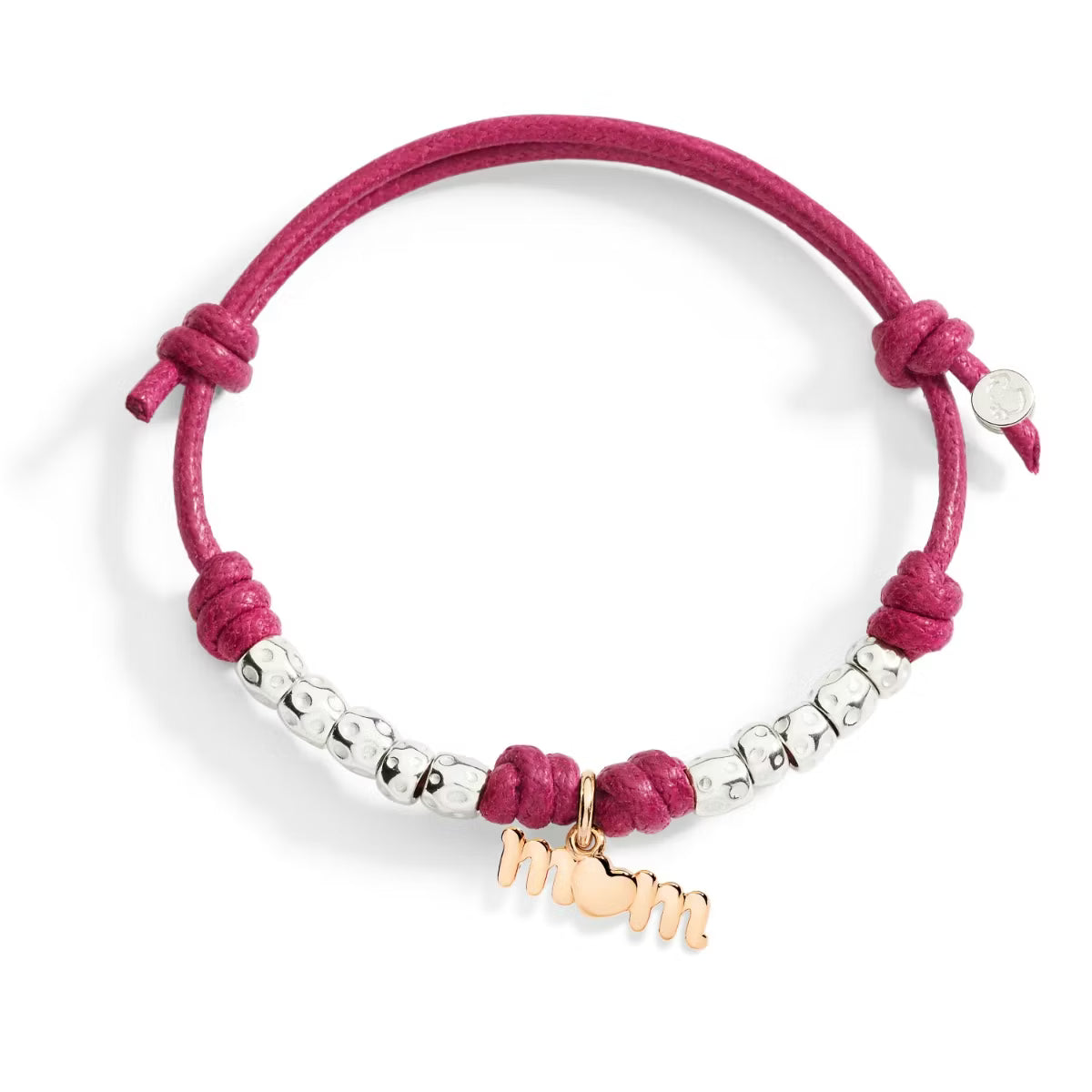 Bracciale Cordino Spesso Charm Mom e Granelli