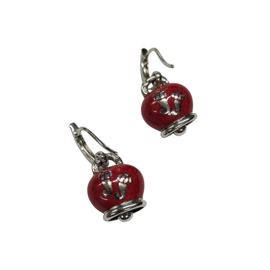 Orecchini Chantecler Campanella Rossi con Cornetti