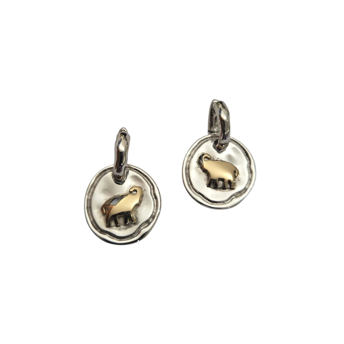 Orecchini DoDo Piastrine con Elefante