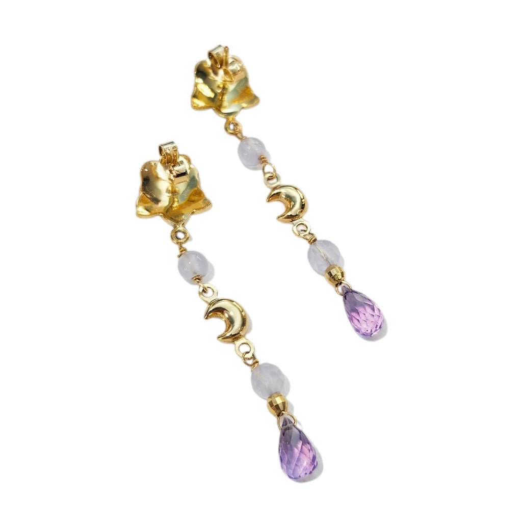Orecchini Violette Pendenti