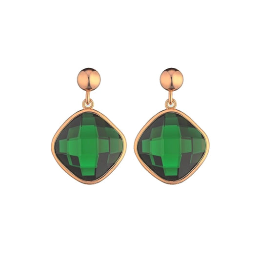 Orecchini Carmen con Cristallo Verde