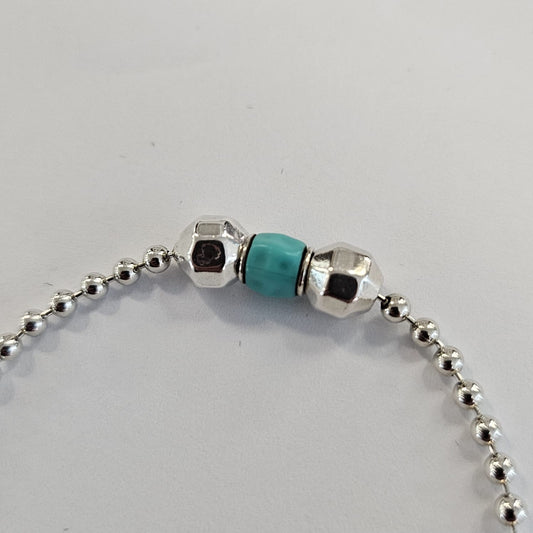 Bracciale DoDo Bollicine con granello turchese e stopper