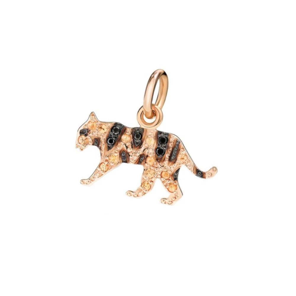 Charm tigre oro giallo & zaffiri