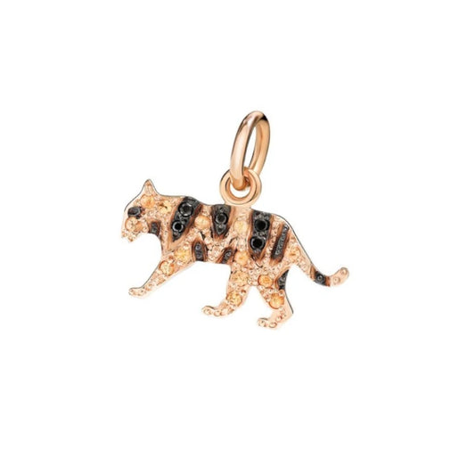 Charm tigre oro giallo & zaffiri