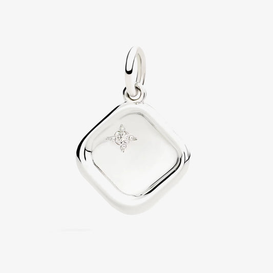 Ciondolo Sigillo argento & Diamante bianco