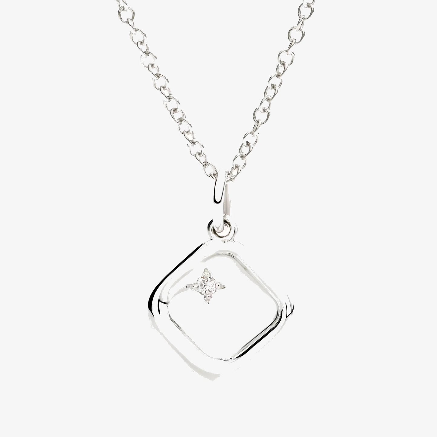 Ciondolo Sigillo argento & Diamante bianco